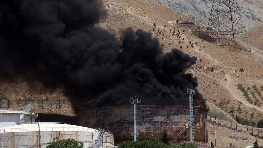 blasts in Tehran blasts in Tehran