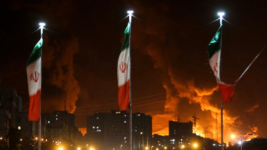 Israel’s attack on oil depot in Tehran, Iran 2025