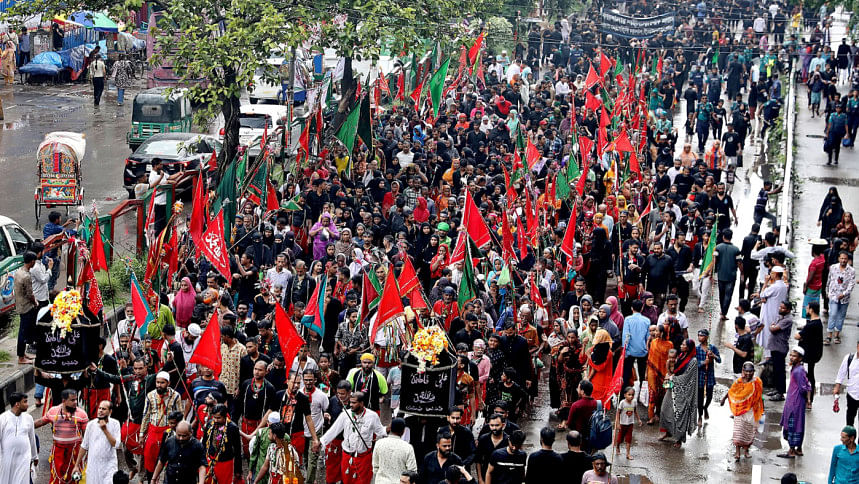 Ashura Tajia procession in Dhaka Ashura Tajia procession in Dhaka