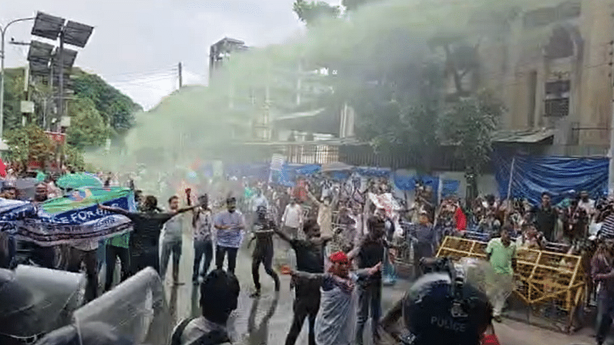 BDR protest Kakrail today BDR protest Kakrail today