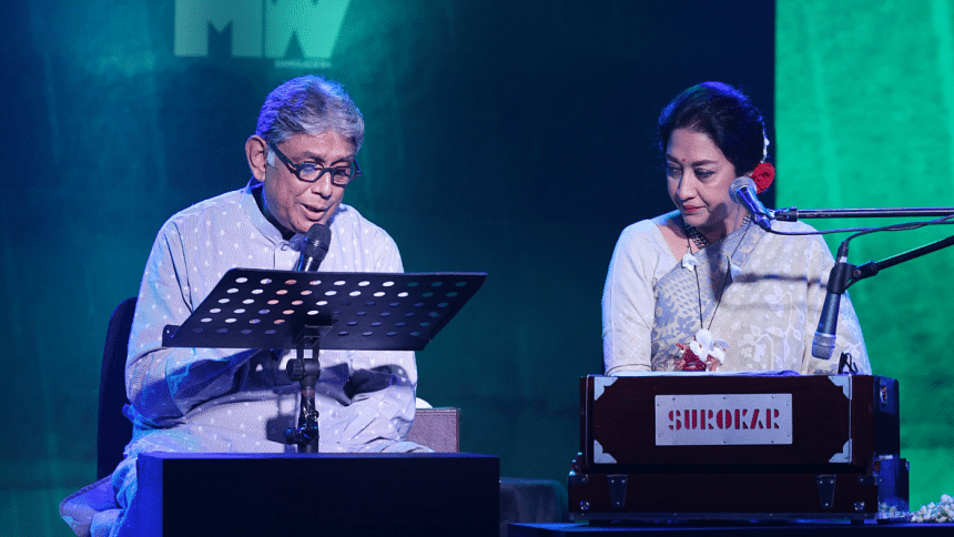 Shama Rahman and Afzal Hossain headline rain-drenched cultural evening Shama Rahman and Afzal Hossain headline rain-drenched cultural evening