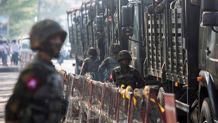 Myanmar troops