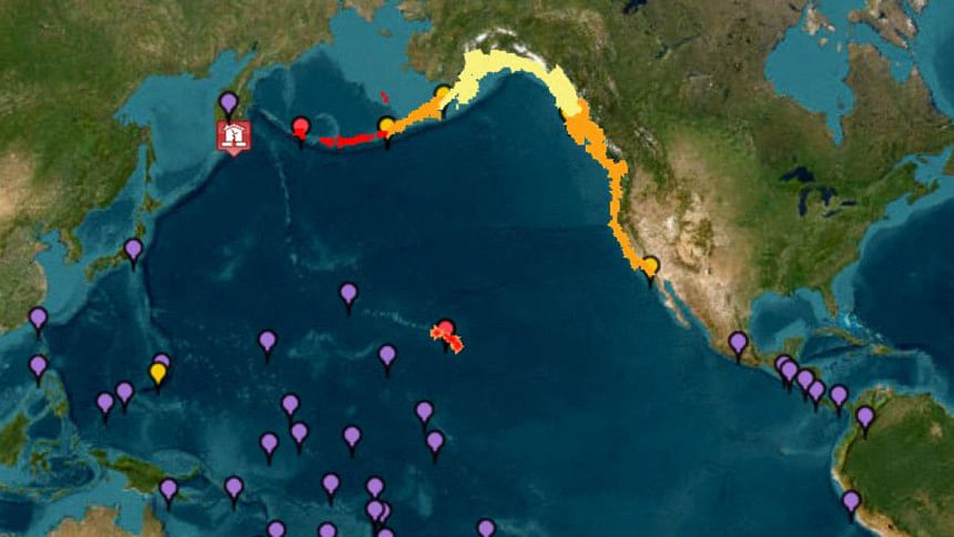 Tsunami warnings in 2025