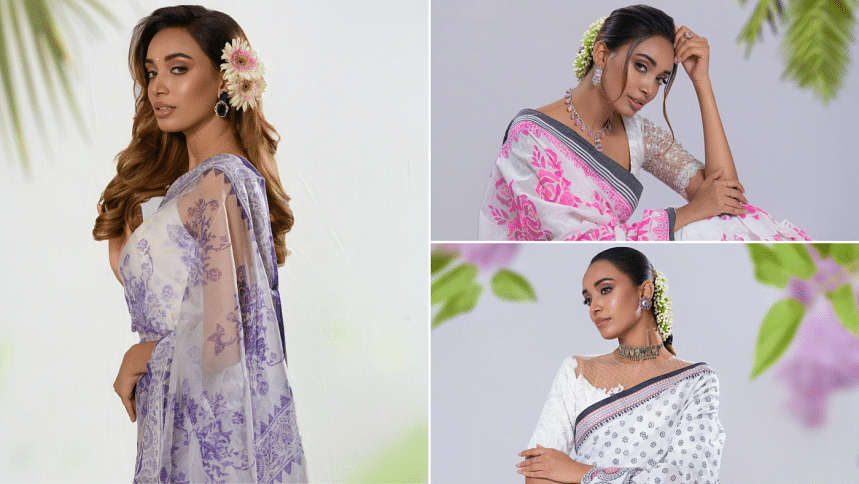 Floral sarees that carry your mother’s memory in blooms Floral sarees that carry your mother’s memory in blooms