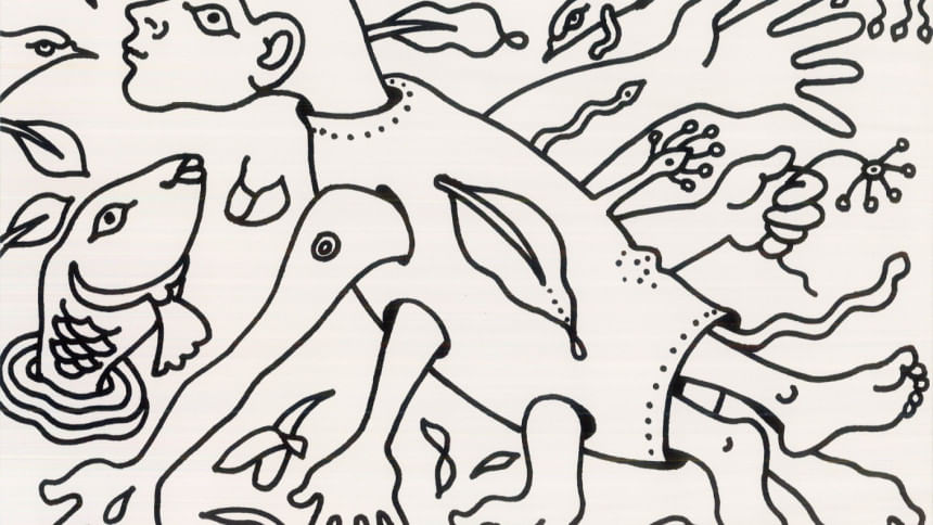 Surreal lines, satirical visions: Shishir Bhattacharjee's work on display at Kala Kendra Surreal lines, satirical visions: Shishir Bhattacharjee's work on display at Kala Kendra