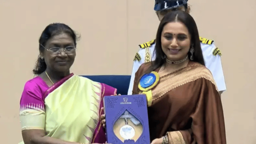 SRK and Rani Mukerji receive their first National Film Awards today SRK and Rani Mukerji receive their first National Film Awards today