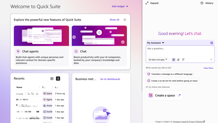 Amazon Quick Suite Amazon Quick Suite