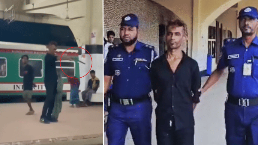 Man who brandished knife at Kamalapur Railway Station arrested