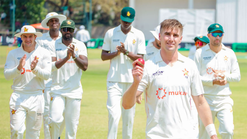 Five-wicket Evans sets record as Zimbabwe dominate Afghanistan Test