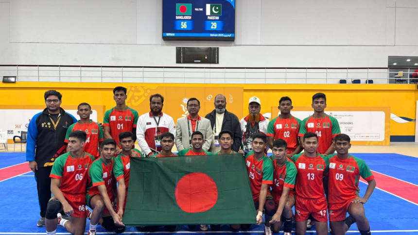 Bangladesh kabaddi near bronze after crushing Pakistan in Bahrain