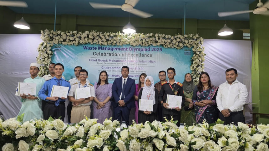 5 students awarded in 'Waste Management Olympiad' in Narayanganj