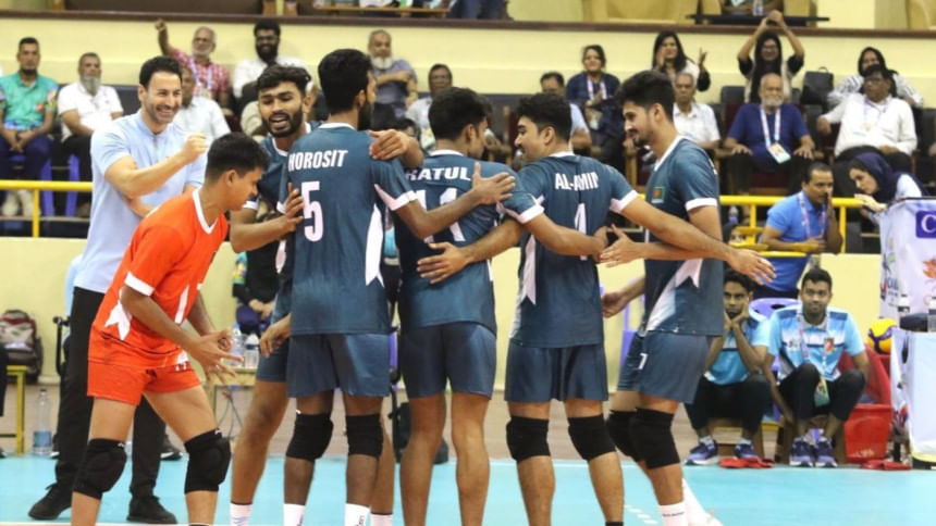 Bangladesh edge Nepal in volleyball thriller