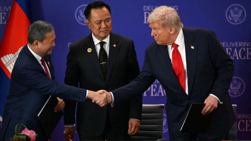 Trump signs economic agreements with Thailand, Cambodia