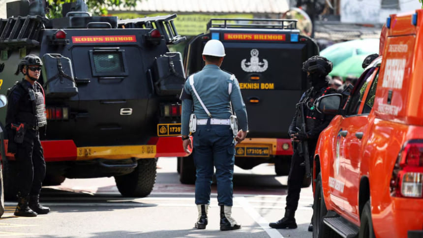 Explosion at mosque in Indonesian capital injures 54 people, police say