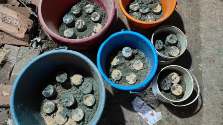 35 crude bombs, bomb-making material recovered from Geneva Camp