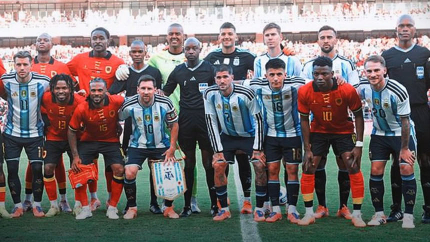 Messi scores as Argentina win in Angola