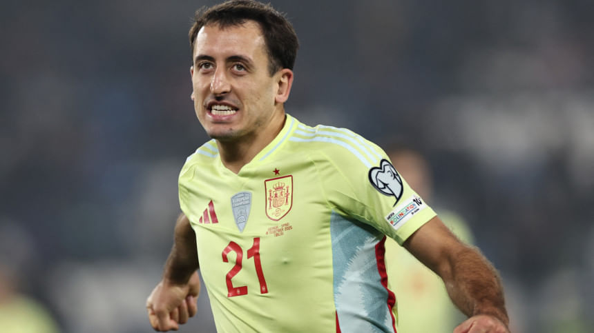 Oyarzabal nets double as Spain beat Georgia to all but seal World Cup spot