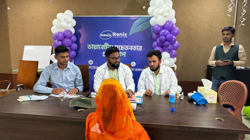 Renix Unani holds free diabetes awareness camp for seniors at Priyojon Nibash