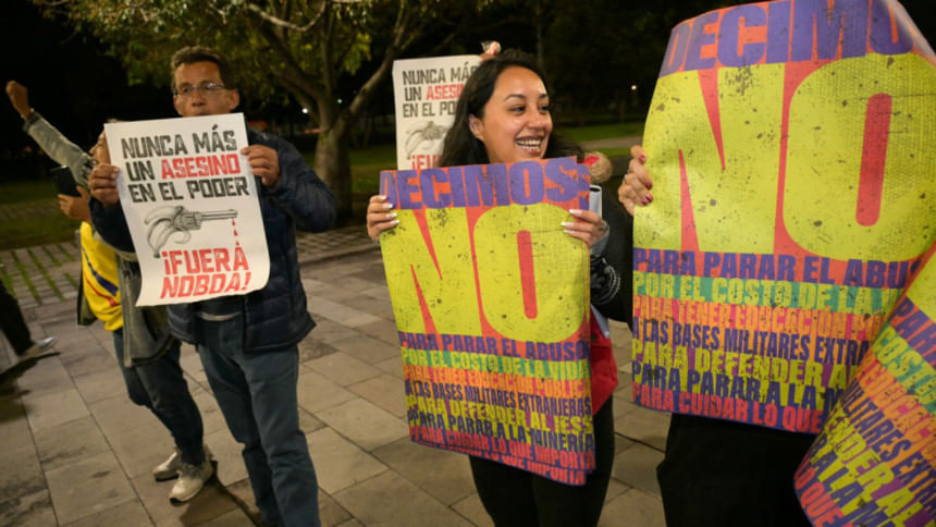 Ecuador voters reject return of US military bases