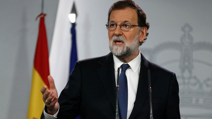 Catalan leader blasts Spain move to sack separatists Catalan leader blasts Spain move to sack separatists