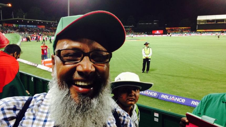 Mushfiqur Rahim's father was present at the Manuka Oval to cheer Bangladesh Mushfiqur Rahim's father was present at the Manuka Oval to cheer Bangladesh