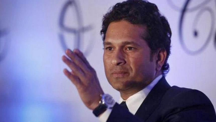 Sachin Tendulkar at news conference Sachin Tendulkar addressing a news conference
