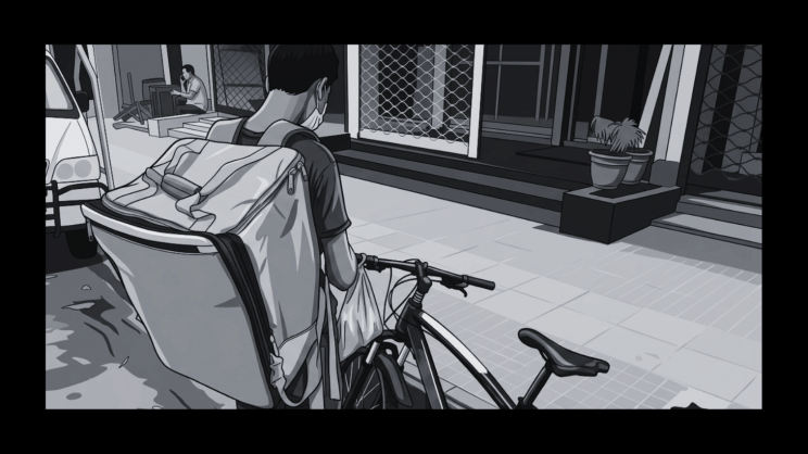 food delivery guy