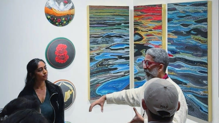 Bishwajit Goswami’s work featured at New York’s ‘Conductor Art Fair’ 