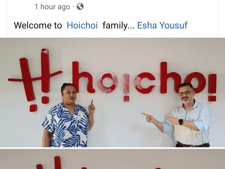 Esha Yousuf joins as project head, Hoichoi