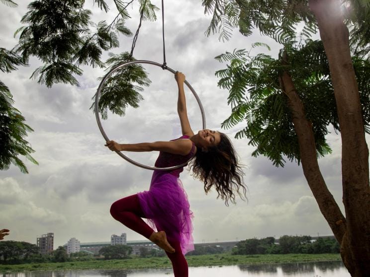 aerial acrobatics hoop