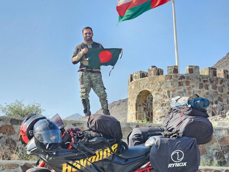 Wanderlust on two wheels: Musdaque’s expedition across 10 countries