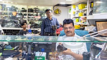 Anupom Singha Khokon repairs cameras others cannot fix