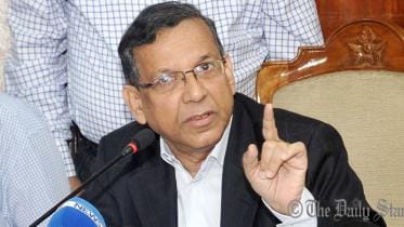 Law Minister Anisul Huq talks on Jatiya Oikyafront's Demand