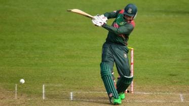 Bangladesh opener Soumya Sarkar against West Indies in Tri-Series Final