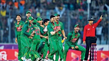 Wining Moment of Team Tigers