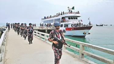 BGB force deployed at Saint Martin's island