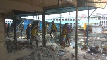 BIWTA eviction drive in Dhaka's Sadarghat