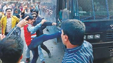 BNP activist kicking