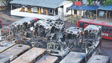 BRTC buses gutted in mysterious fire