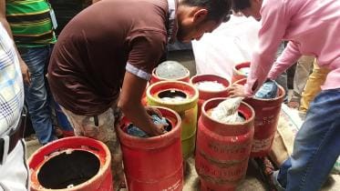 Cannabis found in gas cylinders