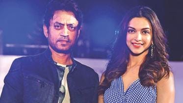 Actor Irrfan Khan and Deepika Padukone