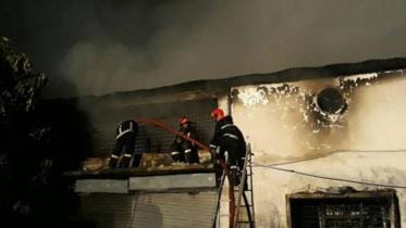 fire at family planning warehouse