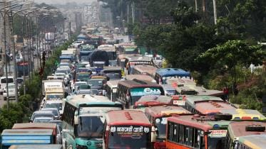 Dhaka traffic jam