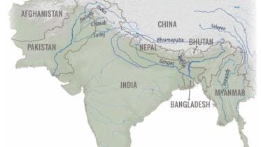 Major rivers of South Asia