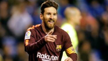 New Barcelona captain Lionel Messi 