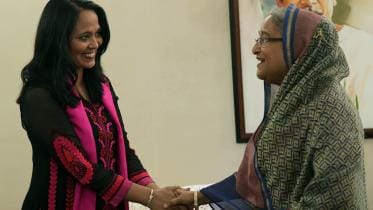 British PM Rushanara Ali and Sheikh Hasina