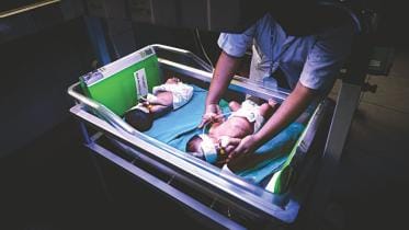 Prematurely-born babies