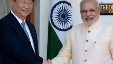 Prime Minister Narendra Modi With Chinese President Xi Jinping