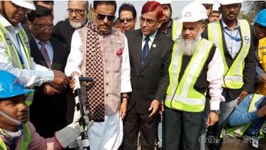 Dhaka Metro Rail Project installation tracks