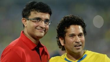 Sachin Tendulkar and Saurav Ganguly 